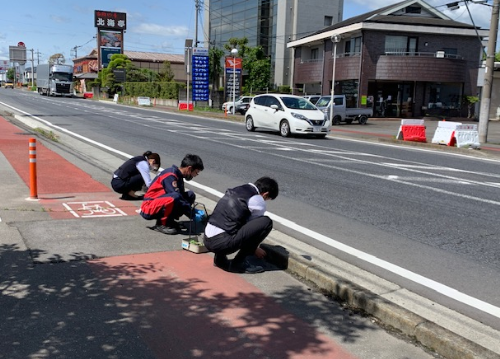 群馬ダイハツ 安中店 地域清掃