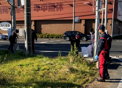 群馬ダイハツ 伊勢崎店 地域清掃