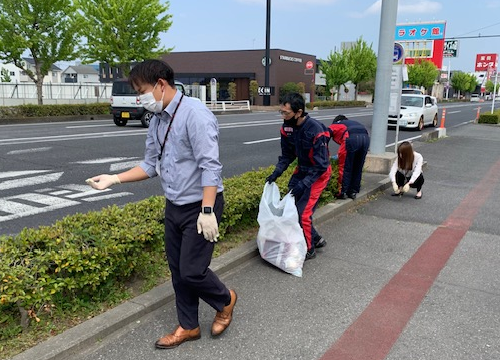 群馬ダイハツ 太田店 地域清掃