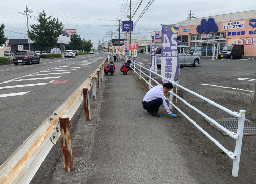 群馬ダイハツ 高崎南店 地域清掃